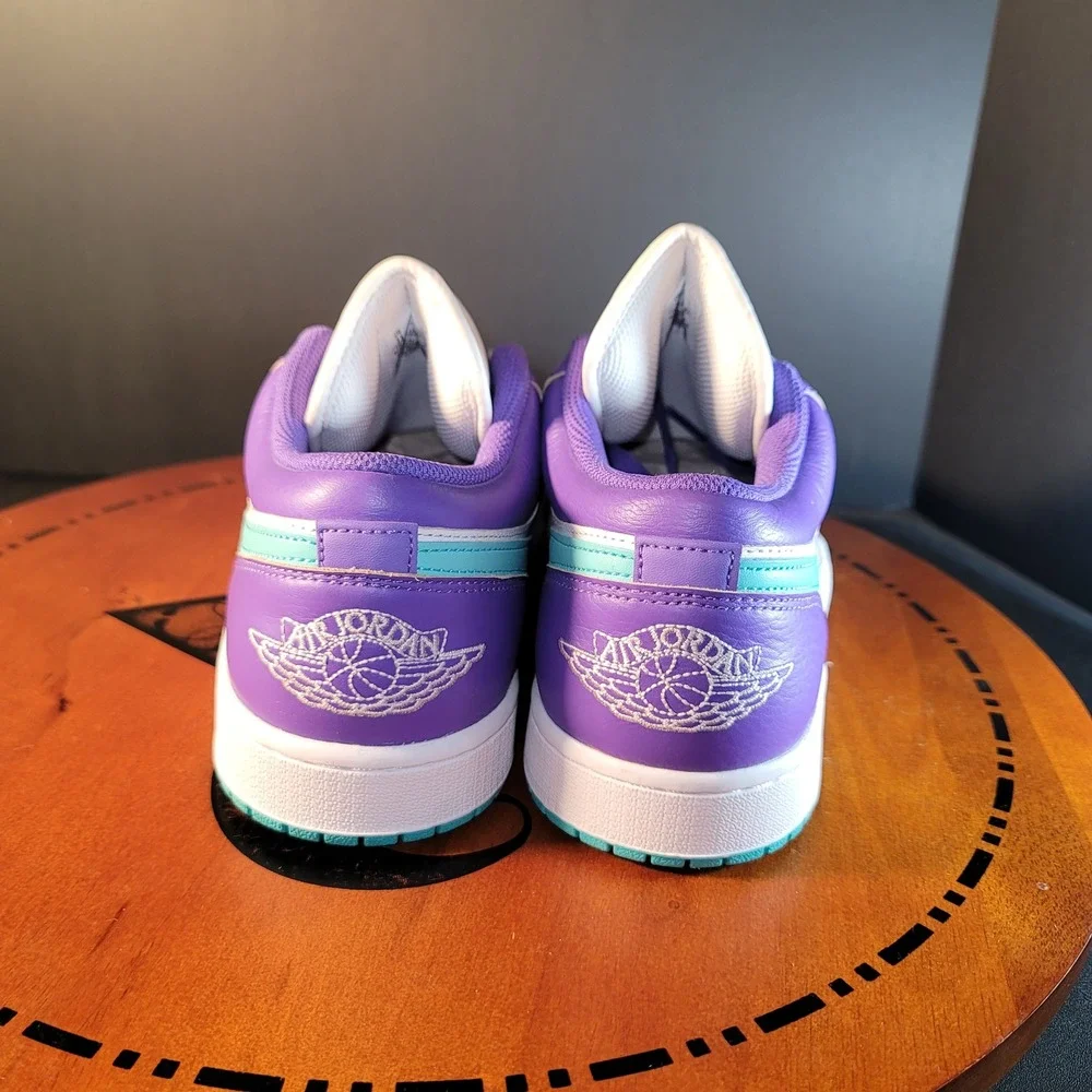 Nike Air Jordan 1 Low Action Grape Sky J Light Olive Purple Teal White DC0774502